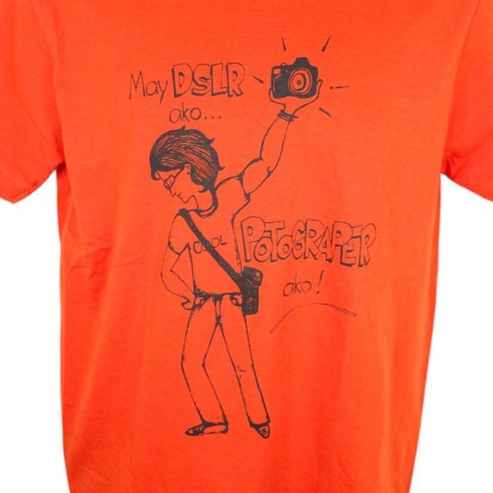 DSLR Photographer T Shirt Mens Size Medium Orange Philippines Photography